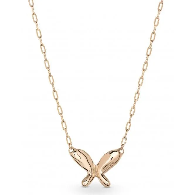 18K Gold Plated Butterfly Wings Necklace  COL1860ORO000
