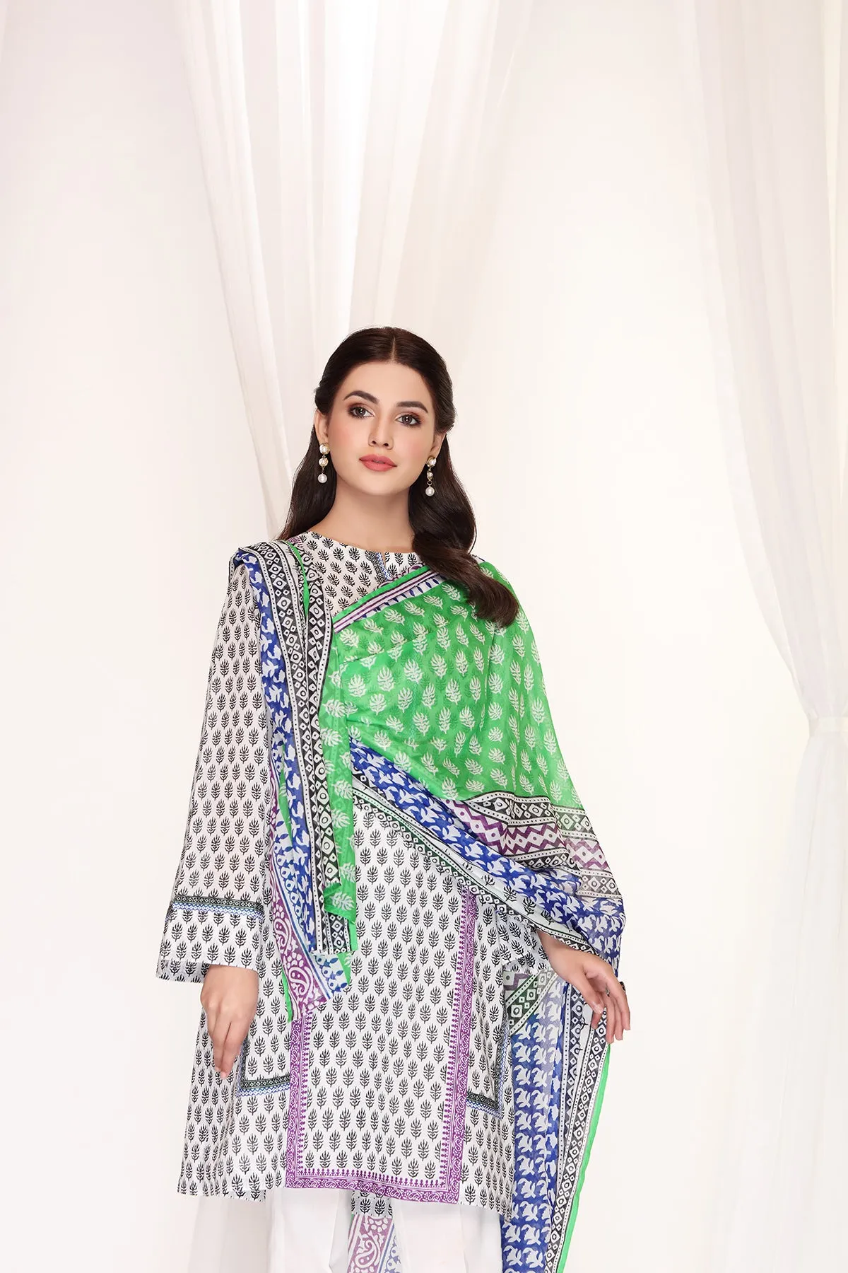 42001703-Printed Dupatta