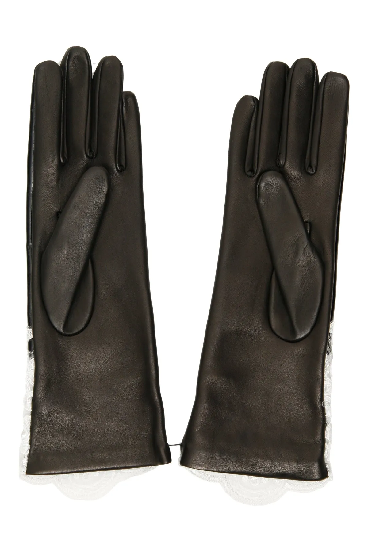 Alessandra Rich Lace Detail Gloves