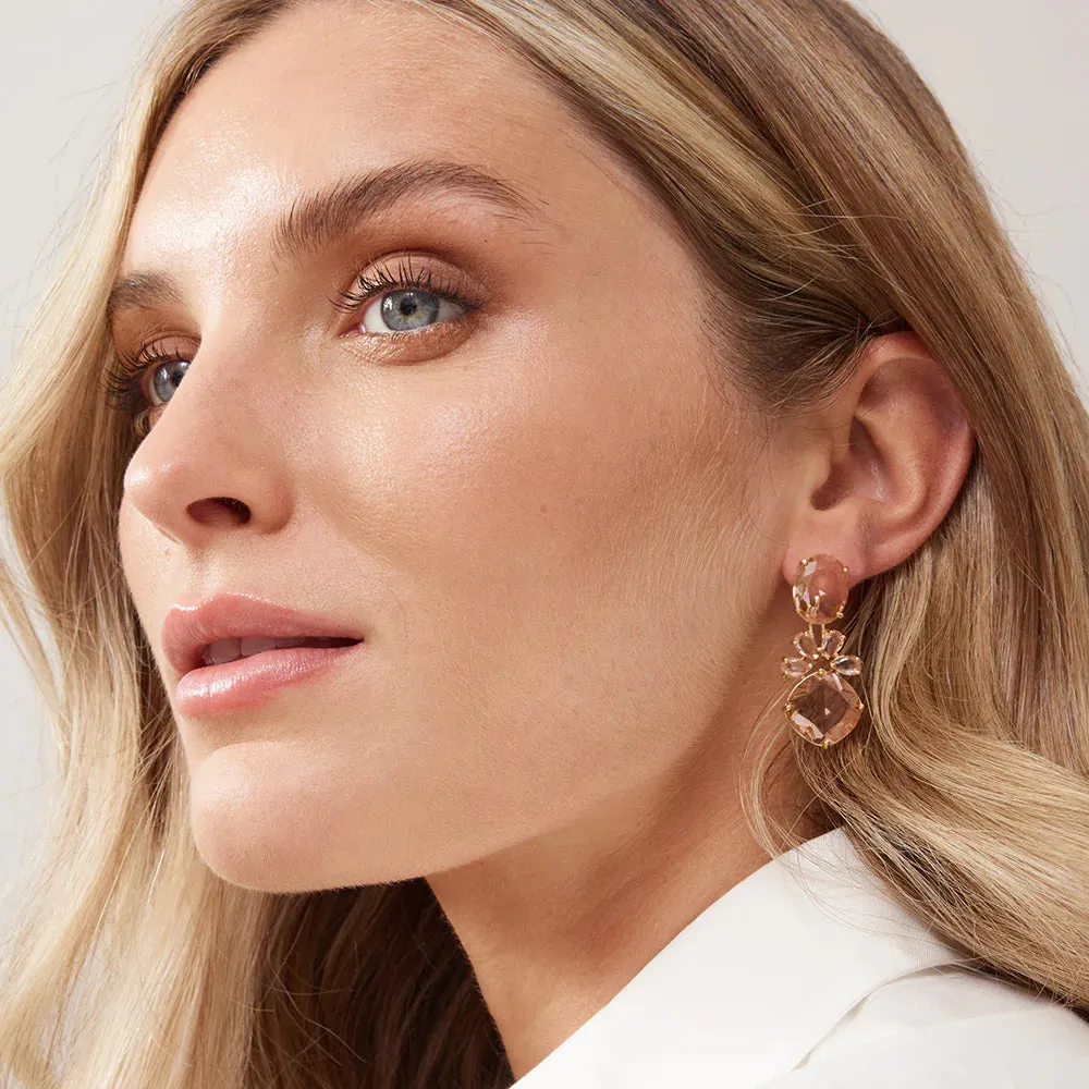 Allison Earrings - Peach