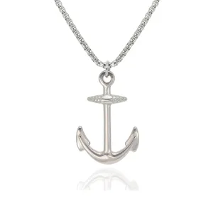 Anchor Necklace (Silver-Plated)