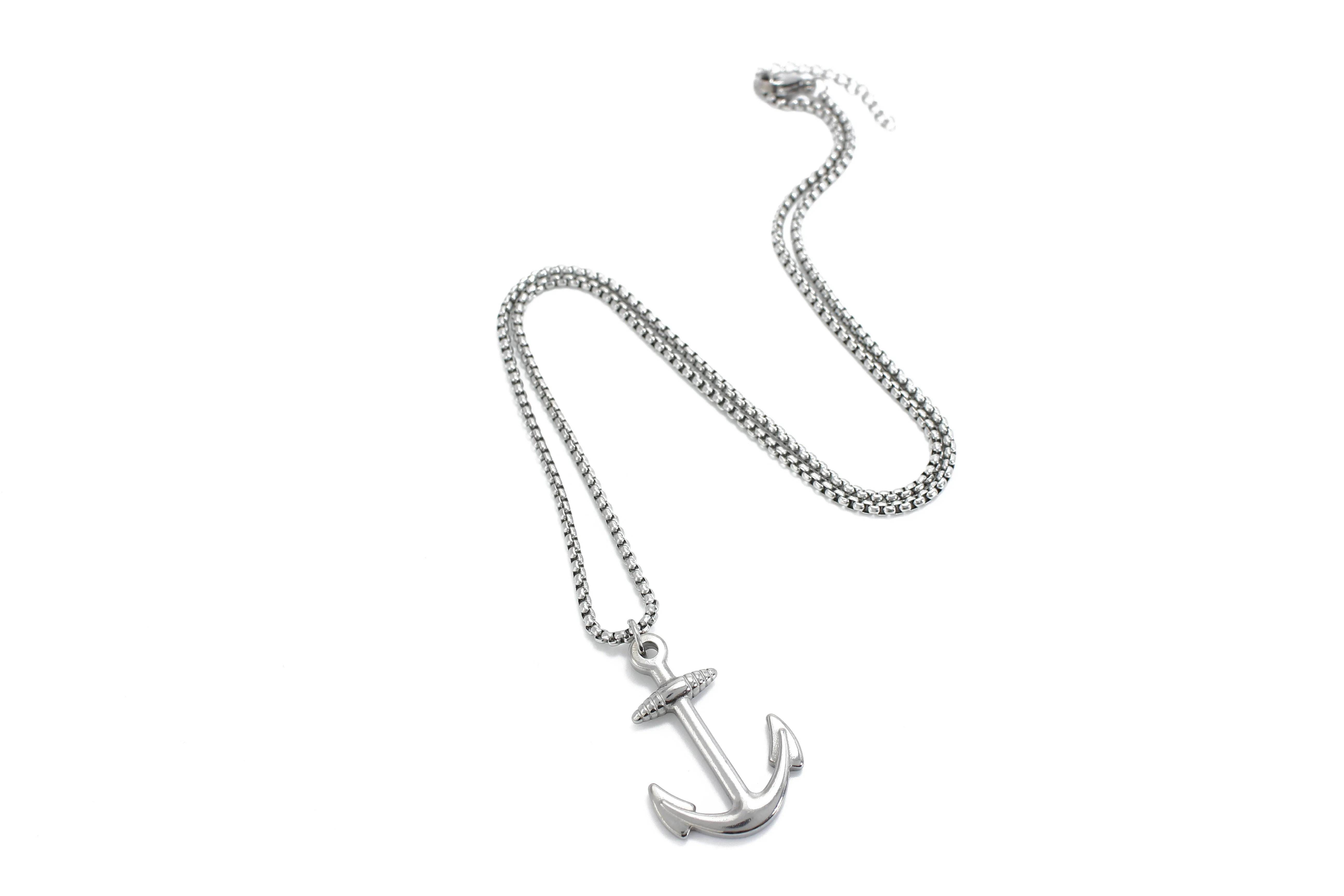 Anchor Necklace (Silver-Plated)