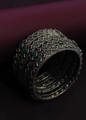APPEALING OXIDISED BANGLES