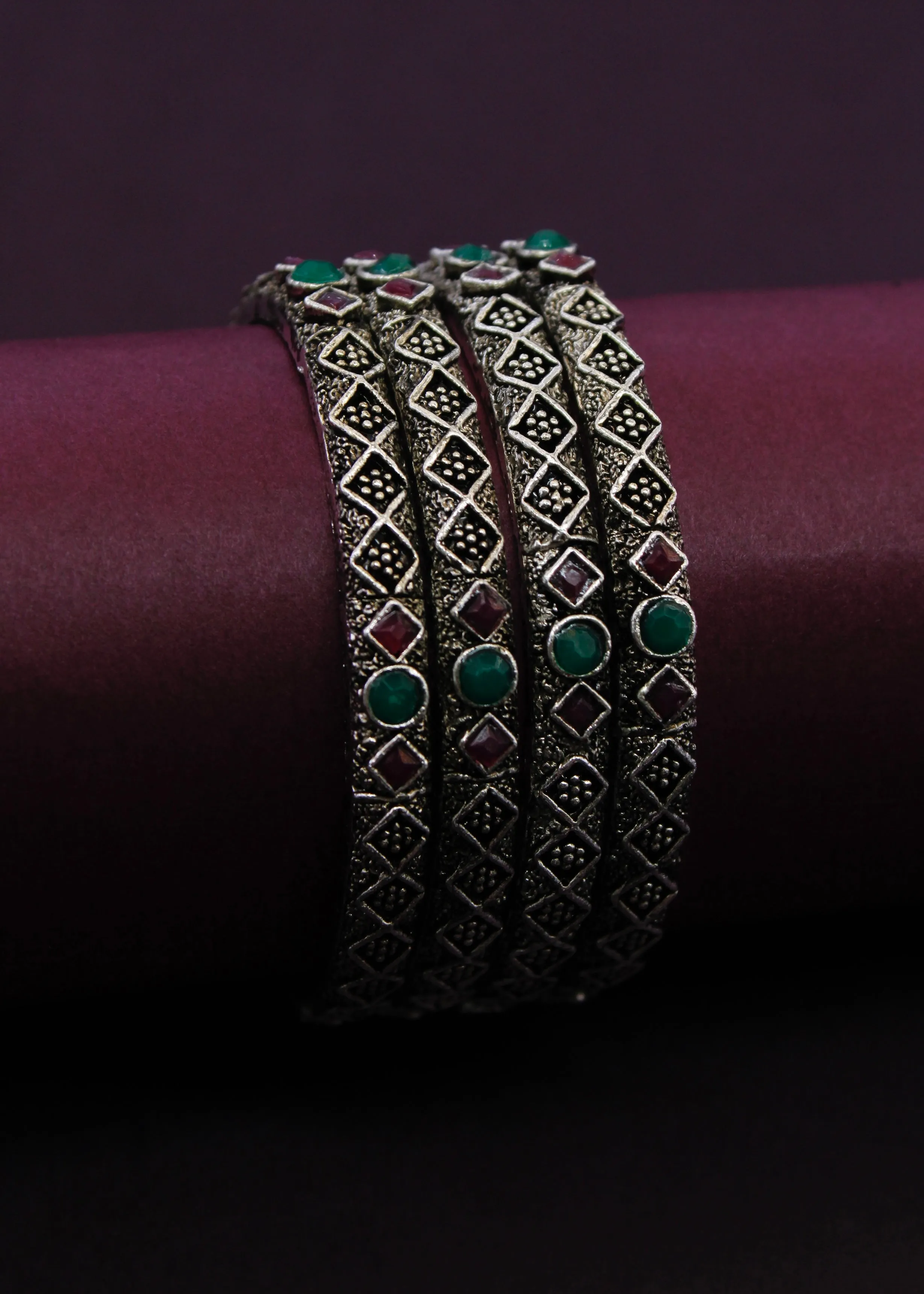 APPEALING OXIDISED BANGLES