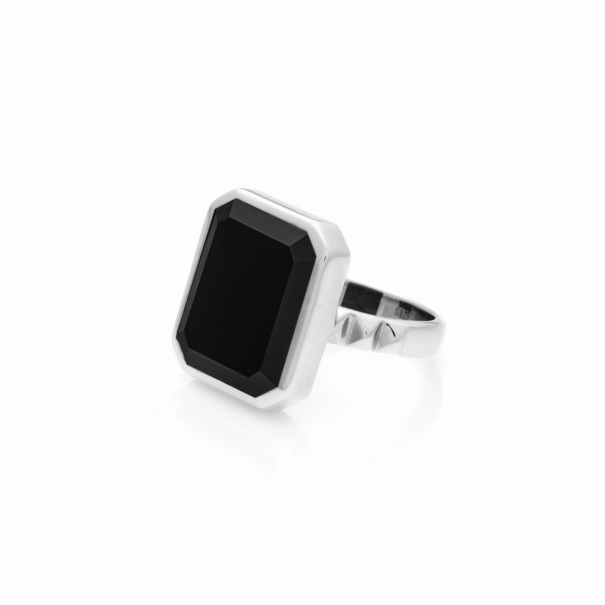 Athena / Ring / Black Onyx   Silver