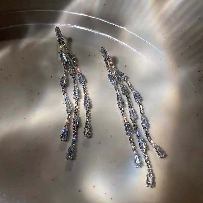 Athena Zircon Drop Earrings
