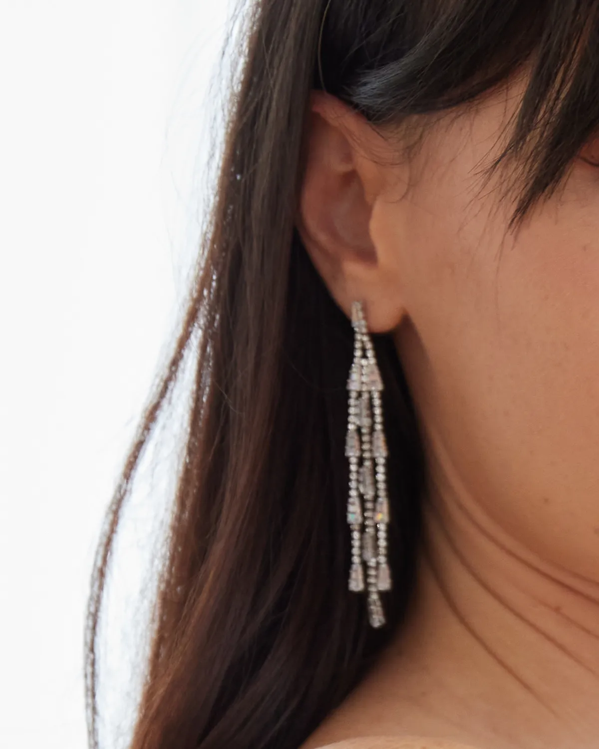 Athena Zircon Drop Earrings