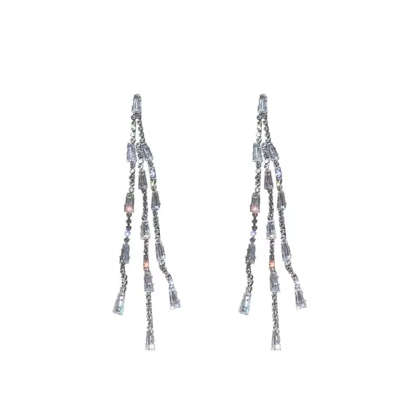 Athena Zircon Drop Earrings