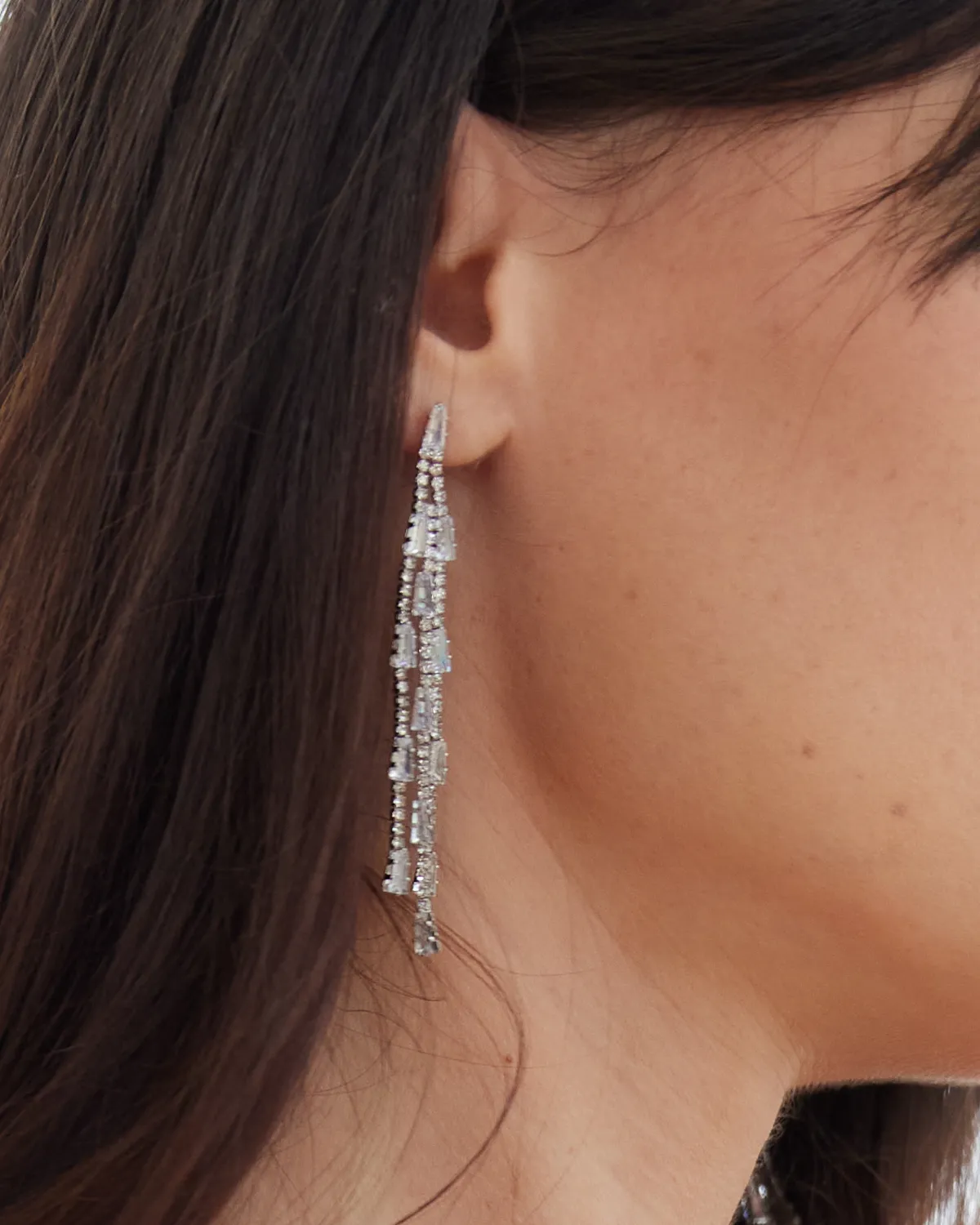 Athena Zircon Drop Earrings