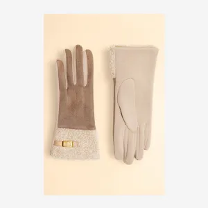 AUDREY GLOVES - STONE