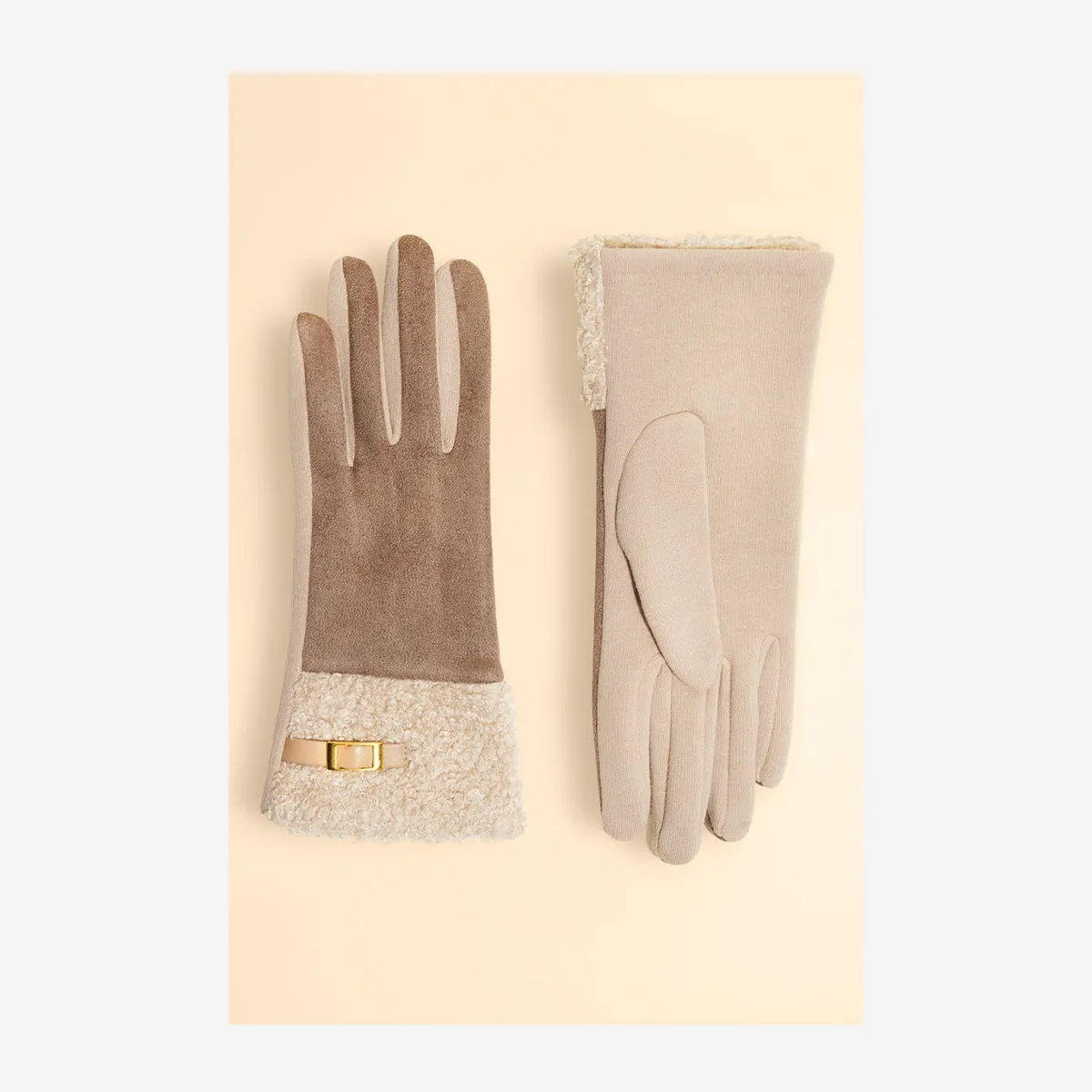 AUDREY GLOVES - STONE