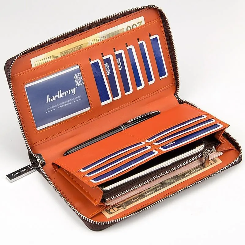 Baellerry Clutch Bag Leather Big Wallet
