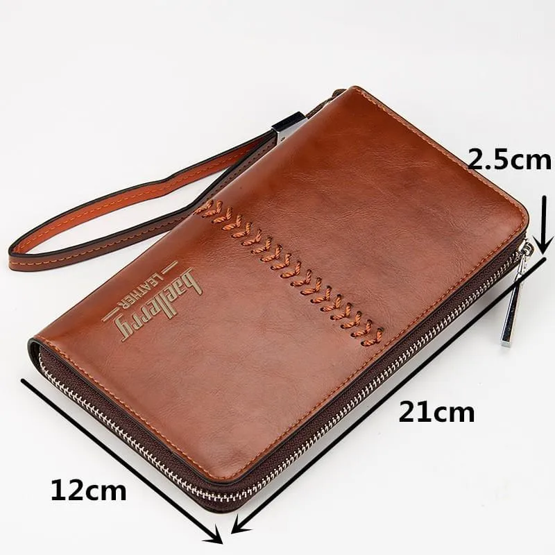 Baellerry Clutch Bag Leather Big Wallet