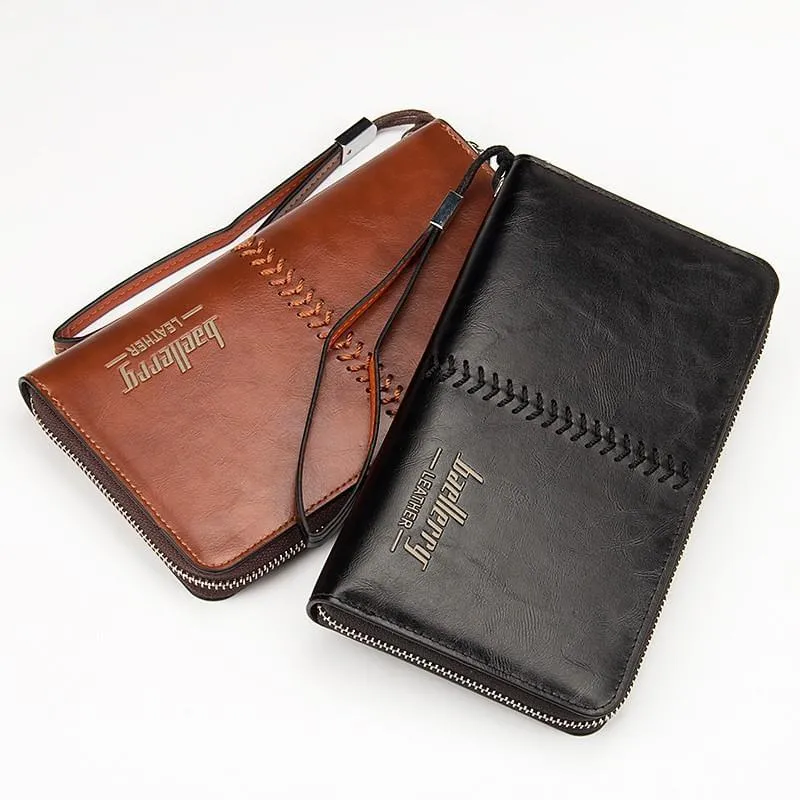 Baellerry Clutch Bag Leather Big Wallet
