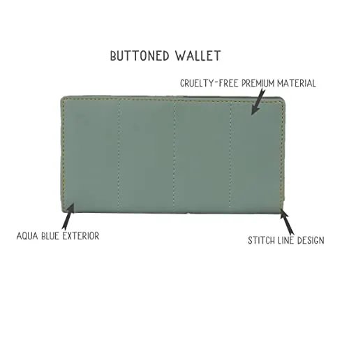 Baggit Women's 2 Fold Wallet - Large (Blue)