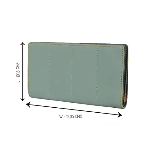 Baggit Women's 2 Fold Wallet - Large (Blue)