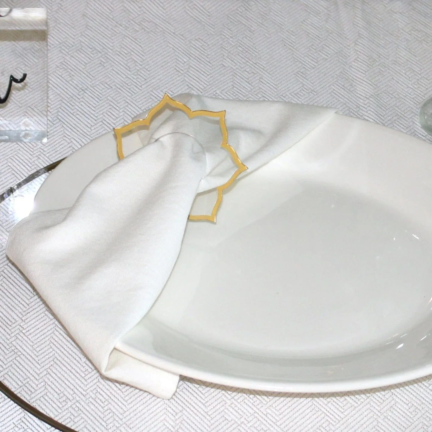 Black, White, & Gold Tablescape