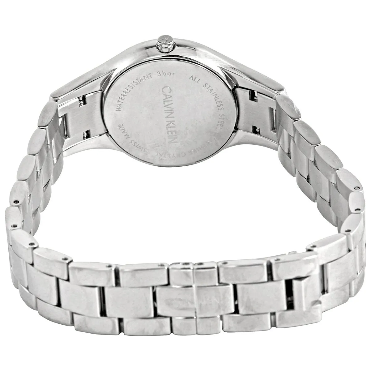 Calvin Klein Simplicity Quartz Crystal Black Dial Ladies Watch K4323130