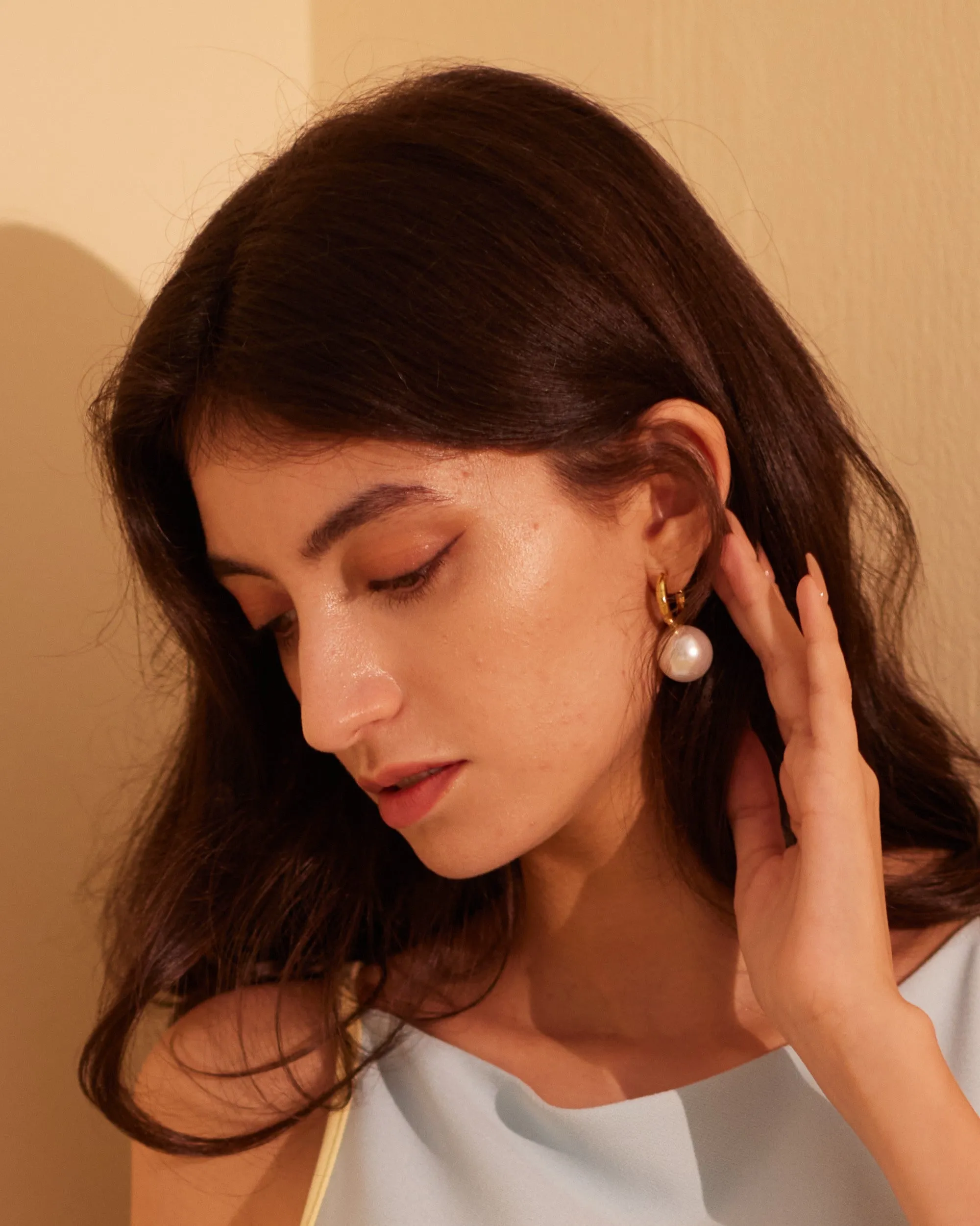 Calypso Pearl Orb Earrings