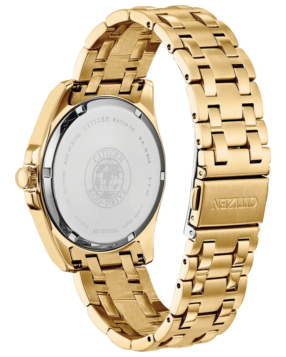 Citizen Corso Gold Case and Blue Dial Dress Watch BM7103-51L