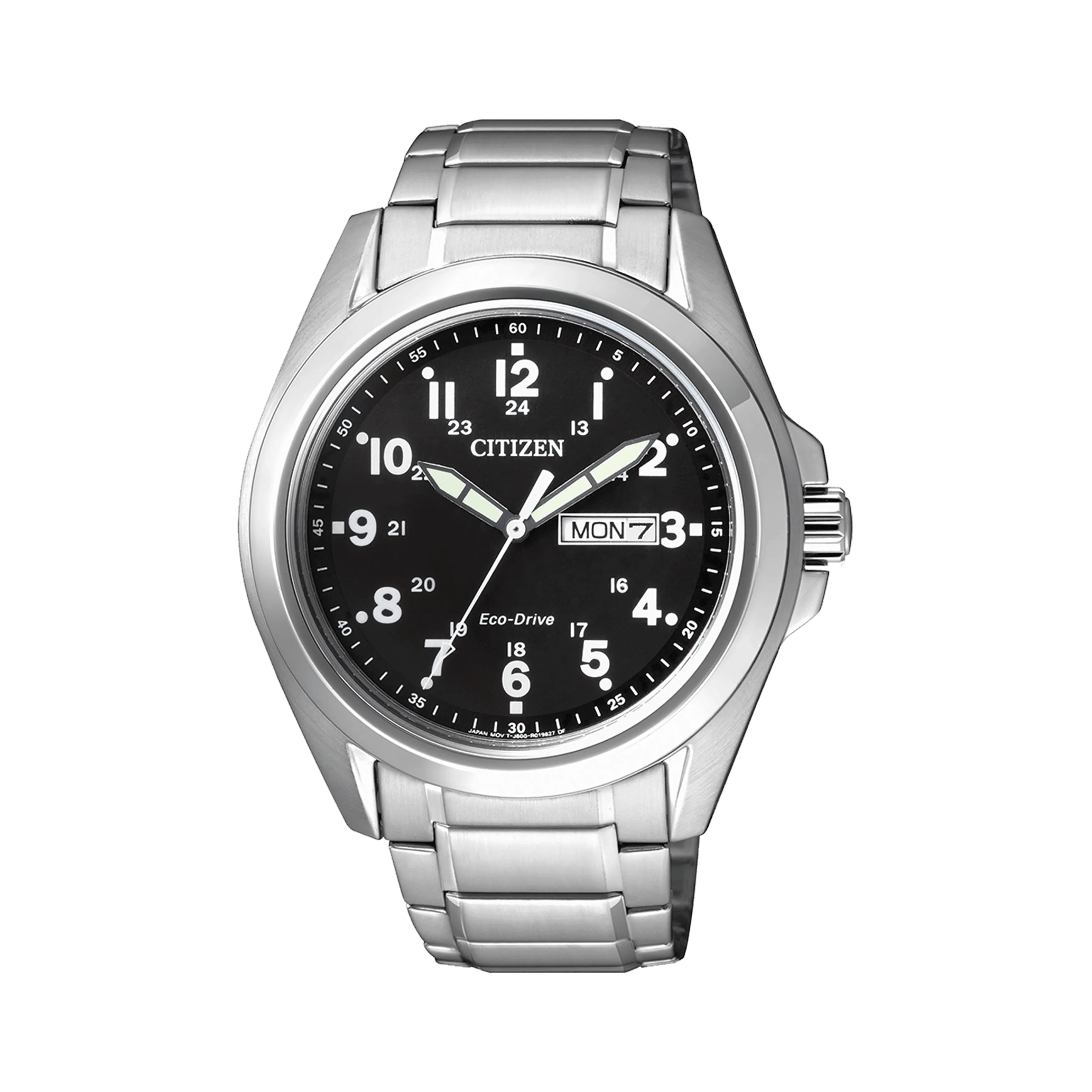 Citizen Eco-Drive Men's 43mm Stainless Steel Solar Watch AW0050-58E