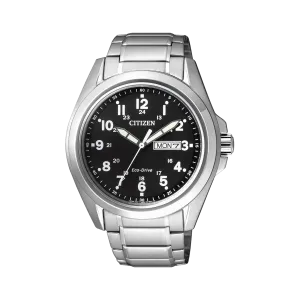 Citizen Eco-Drive Men's 43mm Stainless Steel Solar Watch AW0050-58E