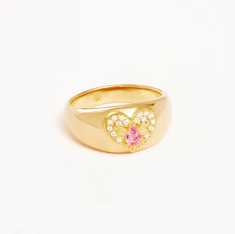 Connect with Your Heart Ring Pink/Gold