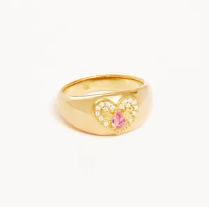 Connect with Your Heart Ring Pink/Gold