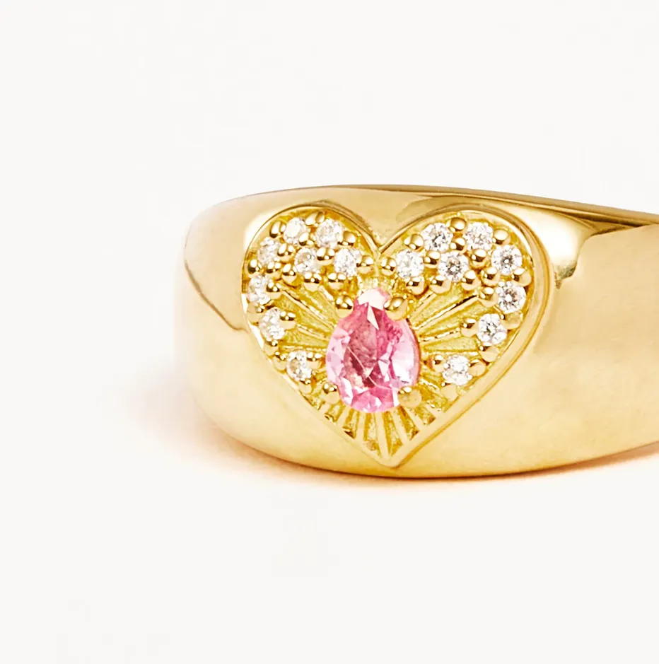 Connect with Your Heart Ring Pink/Gold