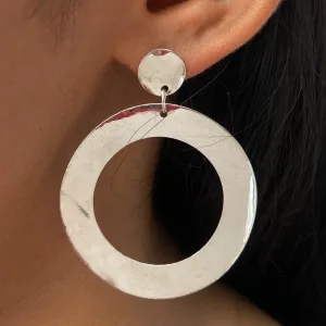 CONTEMPORARY CIRCULAR TWISTED DROP EARRINGS