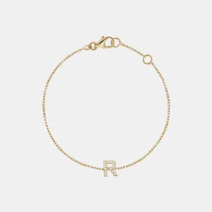 Diamond Initial Bracelet