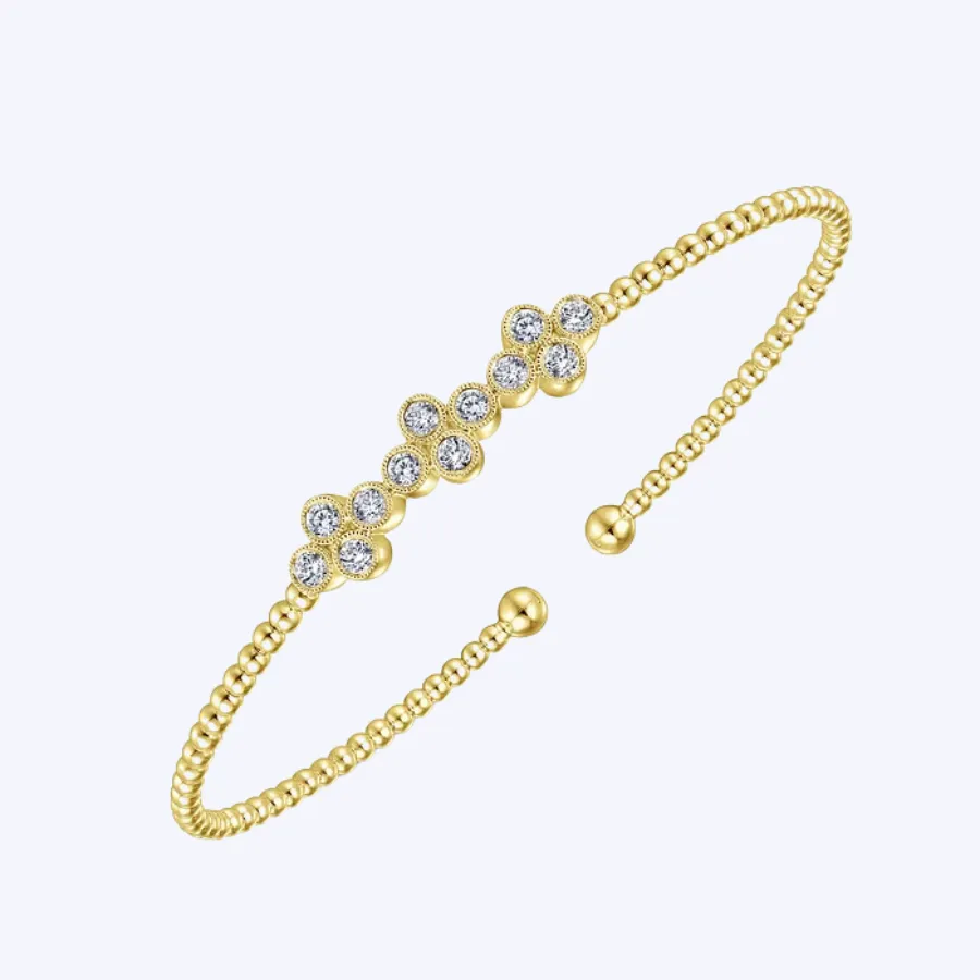 Emily Quatrefoil Diamond Station Cuff