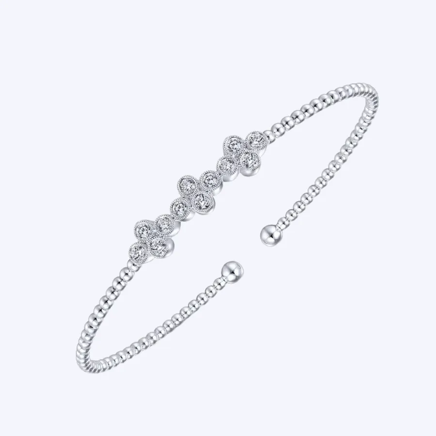 Emily Quatrefoil Diamond Station Cuff