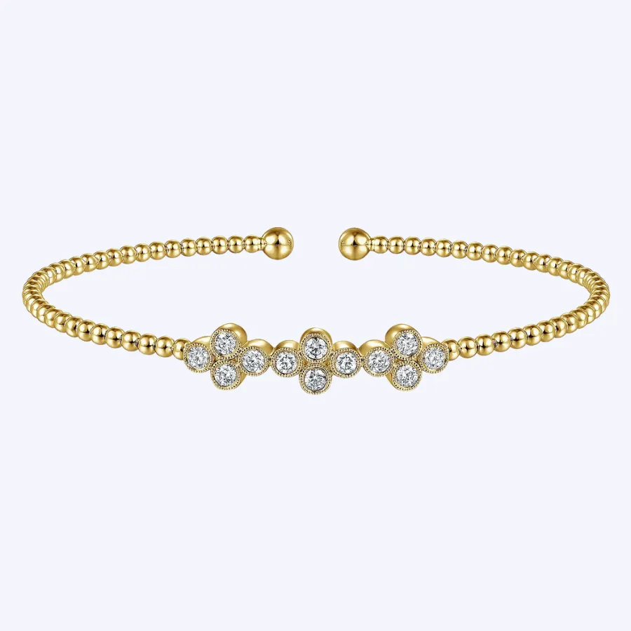 Emily Quatrefoil Diamond Station Cuff