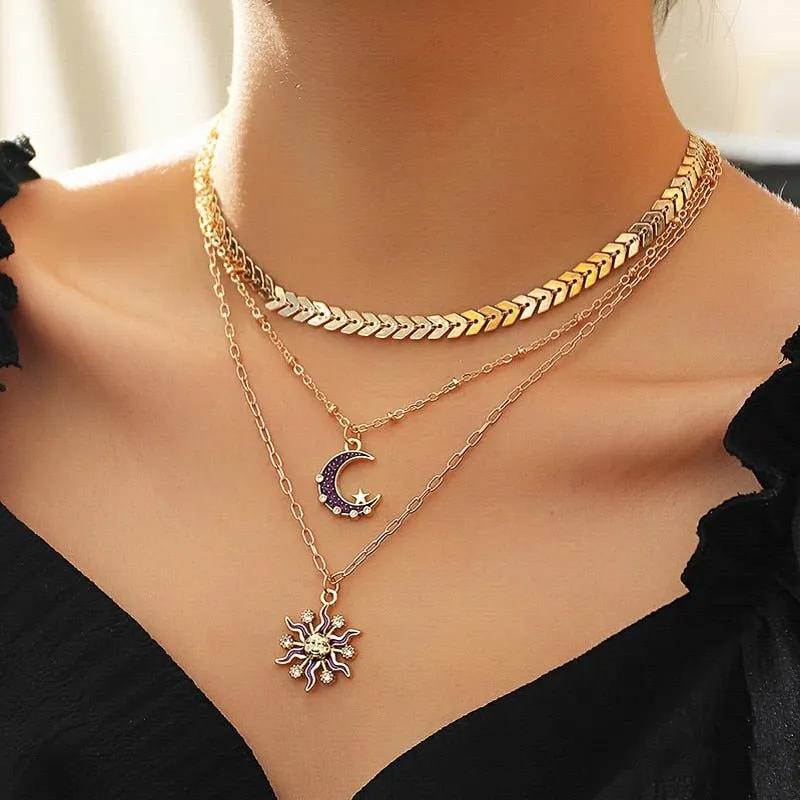 Fashion Shining Full Rhinestone Choker Necklaces For Women Geometric Simple Luxury Crystal Necklaces Statement Jewelry