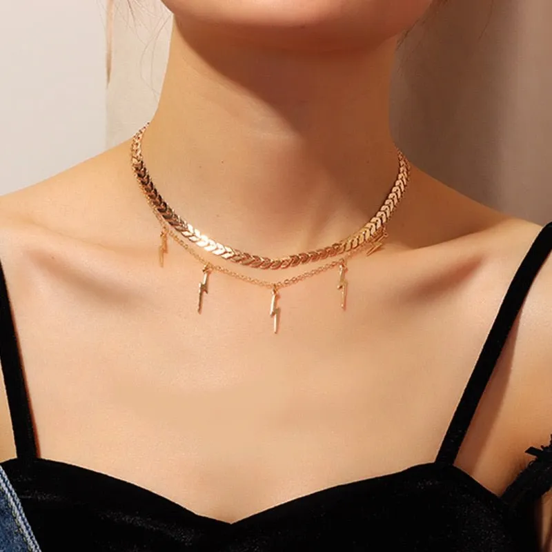 Fashion Shining Full Rhinestone Choker Necklaces For Women Geometric Simple Luxury Crystal Necklaces Statement Jewelry