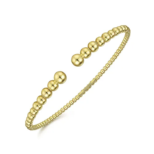 Gabriel & Co | 14K Yellow Gold Bujukan Open Bangle