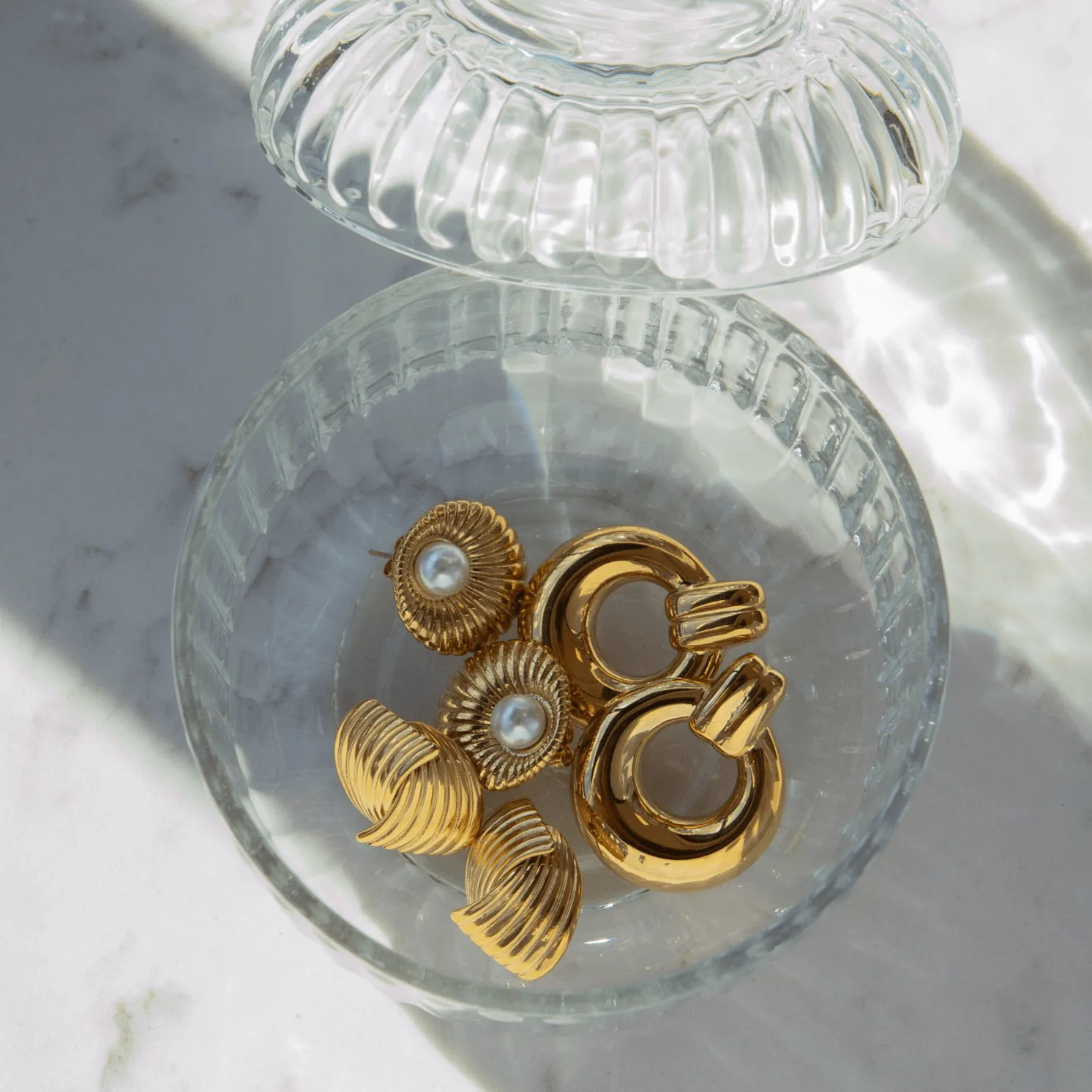 Gemma Pearl Stud Earrings
