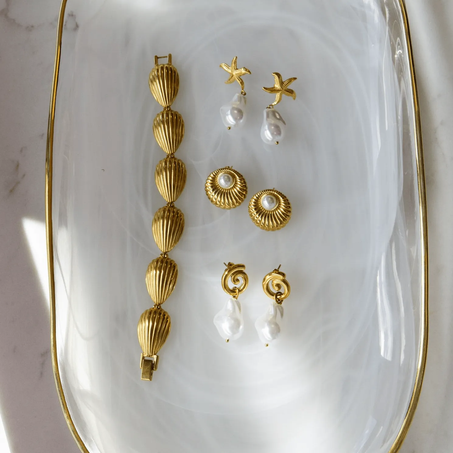 Gemma Pearl Stud Earrings