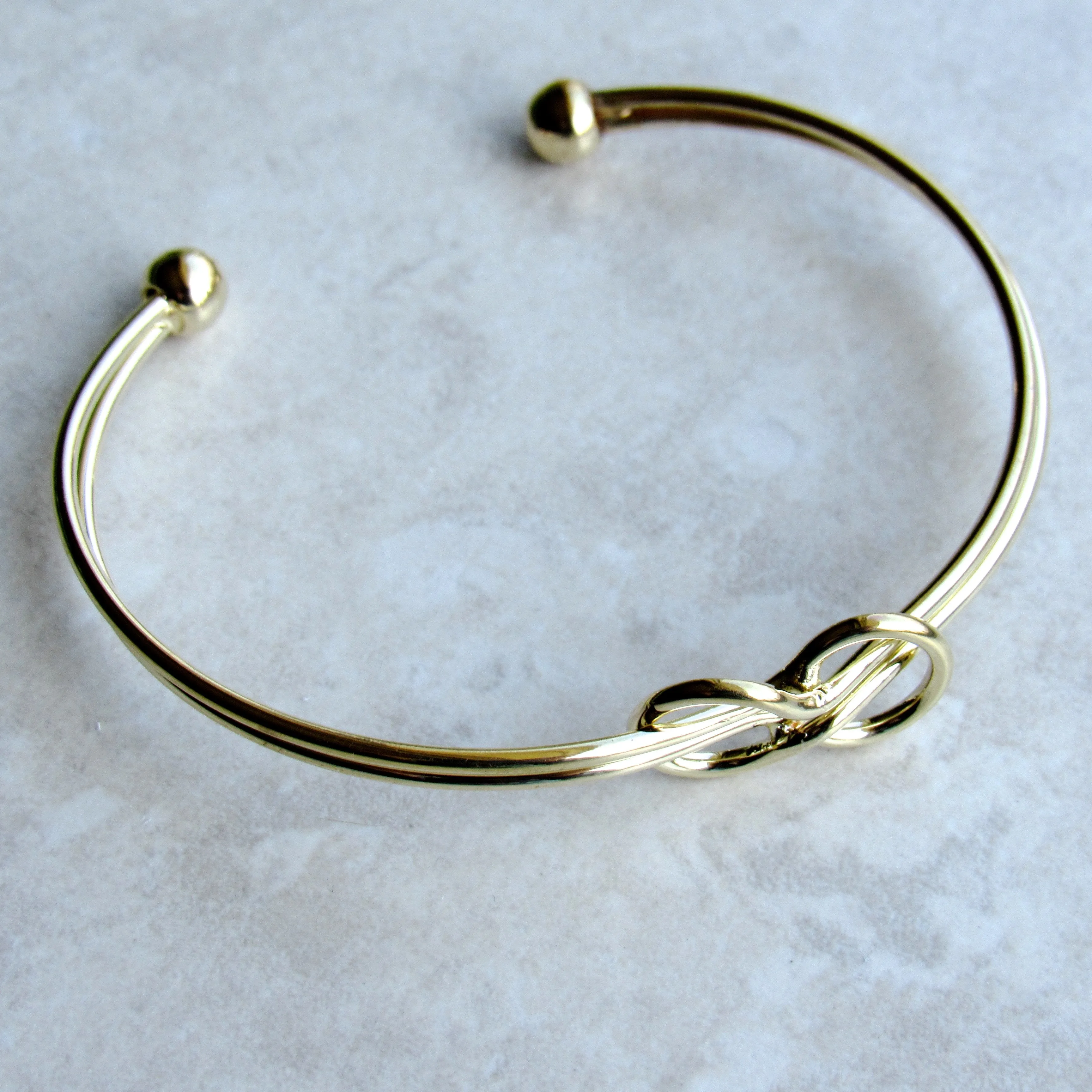 Gold Infinite Love Bangle