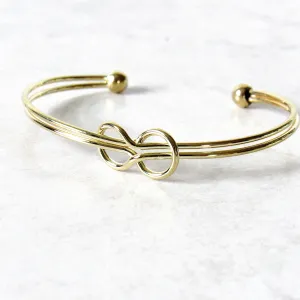 Gold Infinite Love Bangle