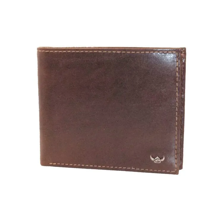 Golden Head Colorado RFID Bill Case with Mesh Pocket and Coin Pouch, Tobacco