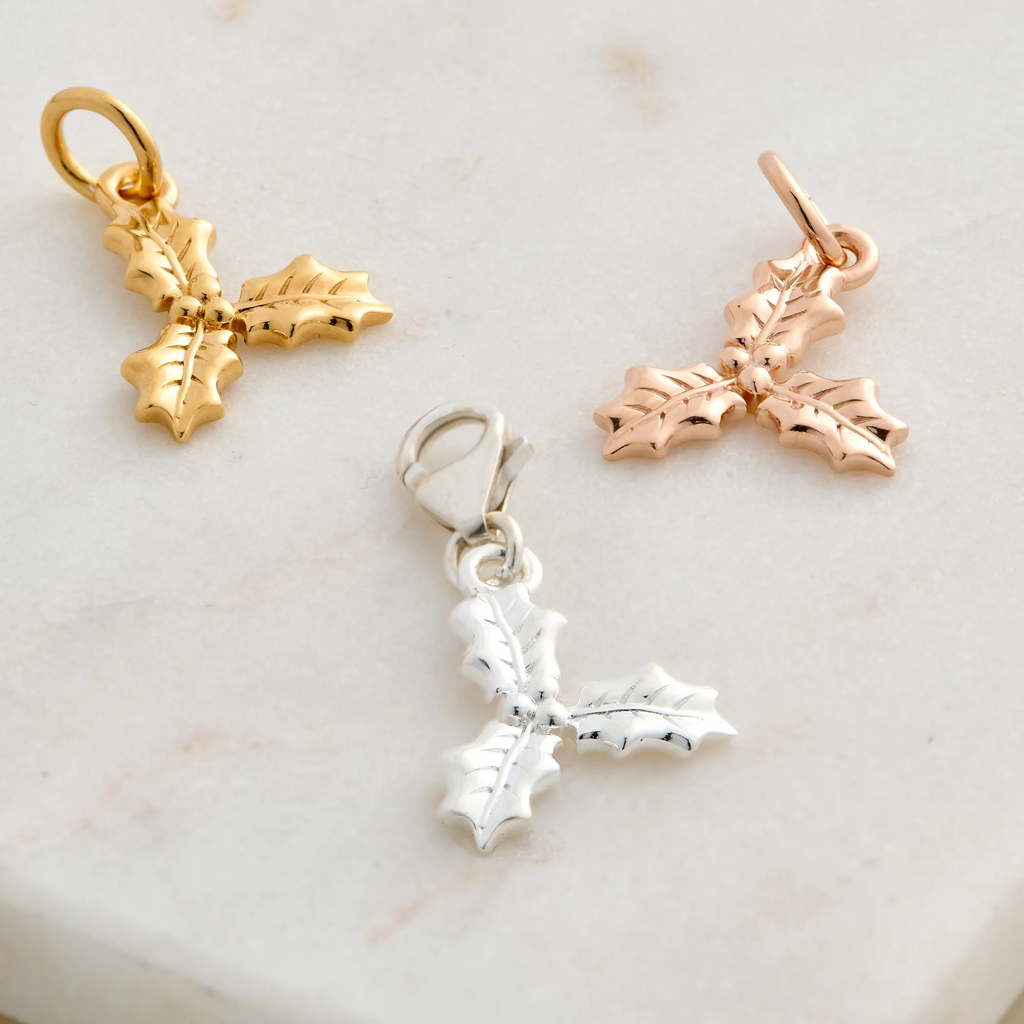 Holly Silver Charm