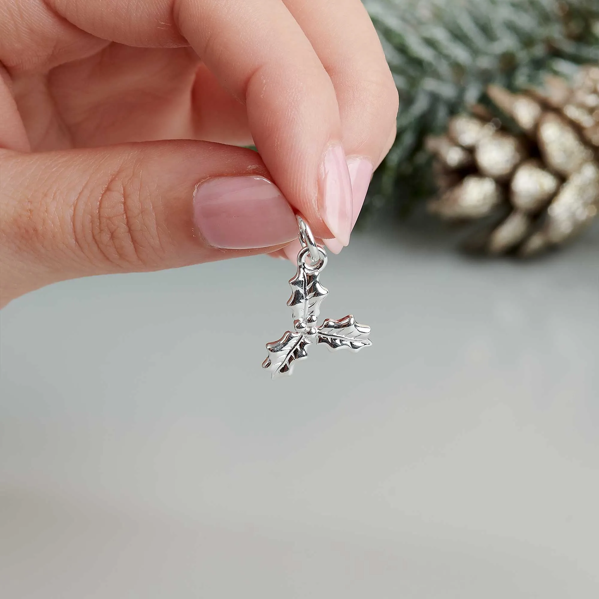Holly Silver Charm