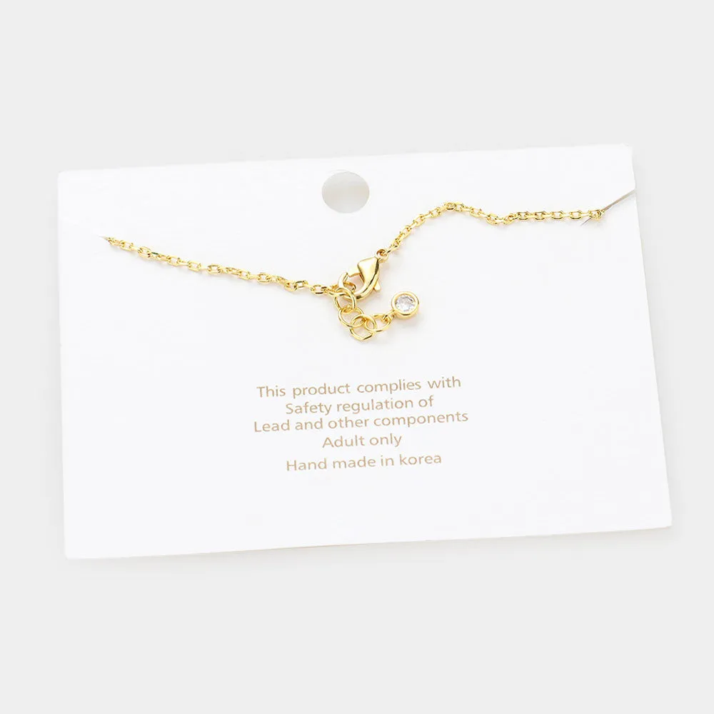 iLLASPARKZ -H- Gold Dipped Metal Monogram Charm Bracelet