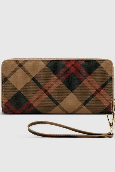 JESSICA WALLET PLAID CHOCOLATE