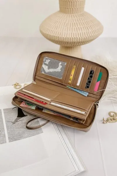 JESSICA WALLET PLAID CHOCOLATE