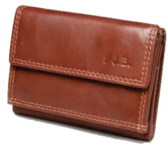 Johnny Black Bavaria Mini Tri-fold Leather Wallet - RFID | Brown