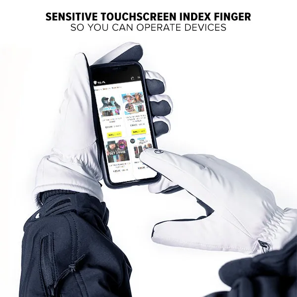 Kids Winter Gloves | White
