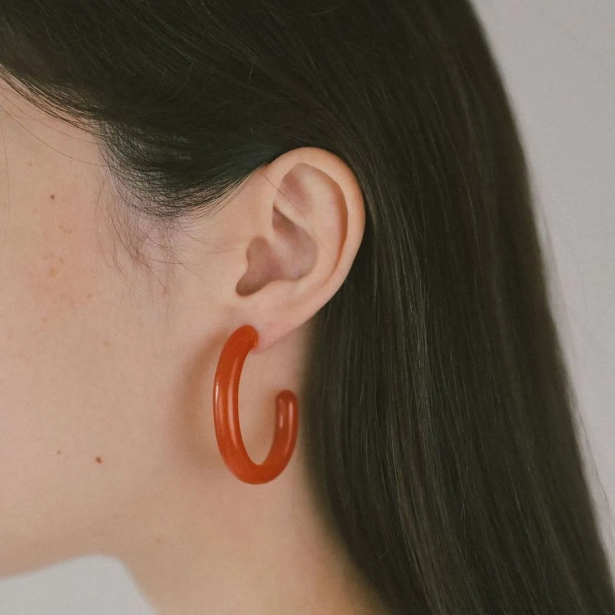 Large Glass Hoops (Tangello)